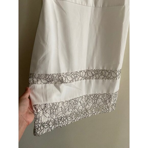 NWT Fable white sheath business casual dress size xs - Picture 4 of 7